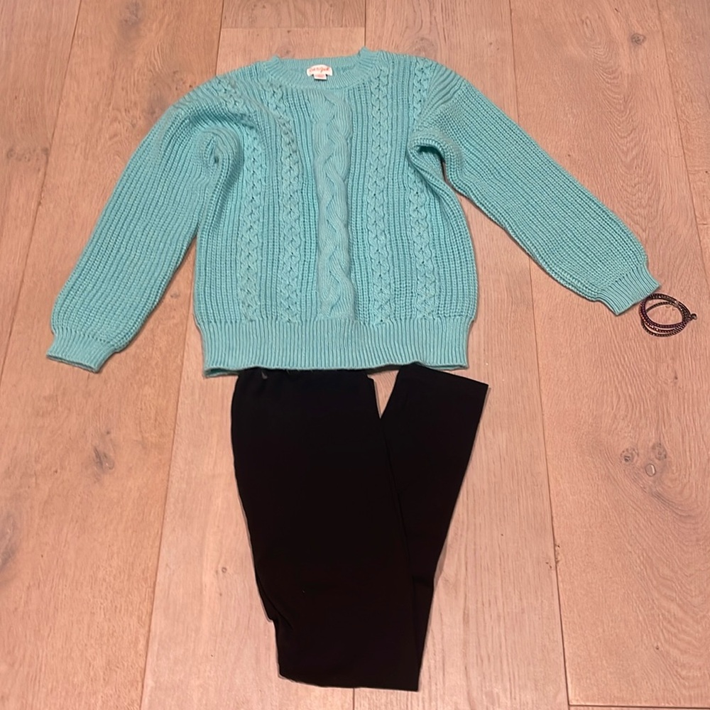 Kids Bundle - J Crew Crewcuts Bracelet  + Cat & Jack Sweatshirt and Leggings